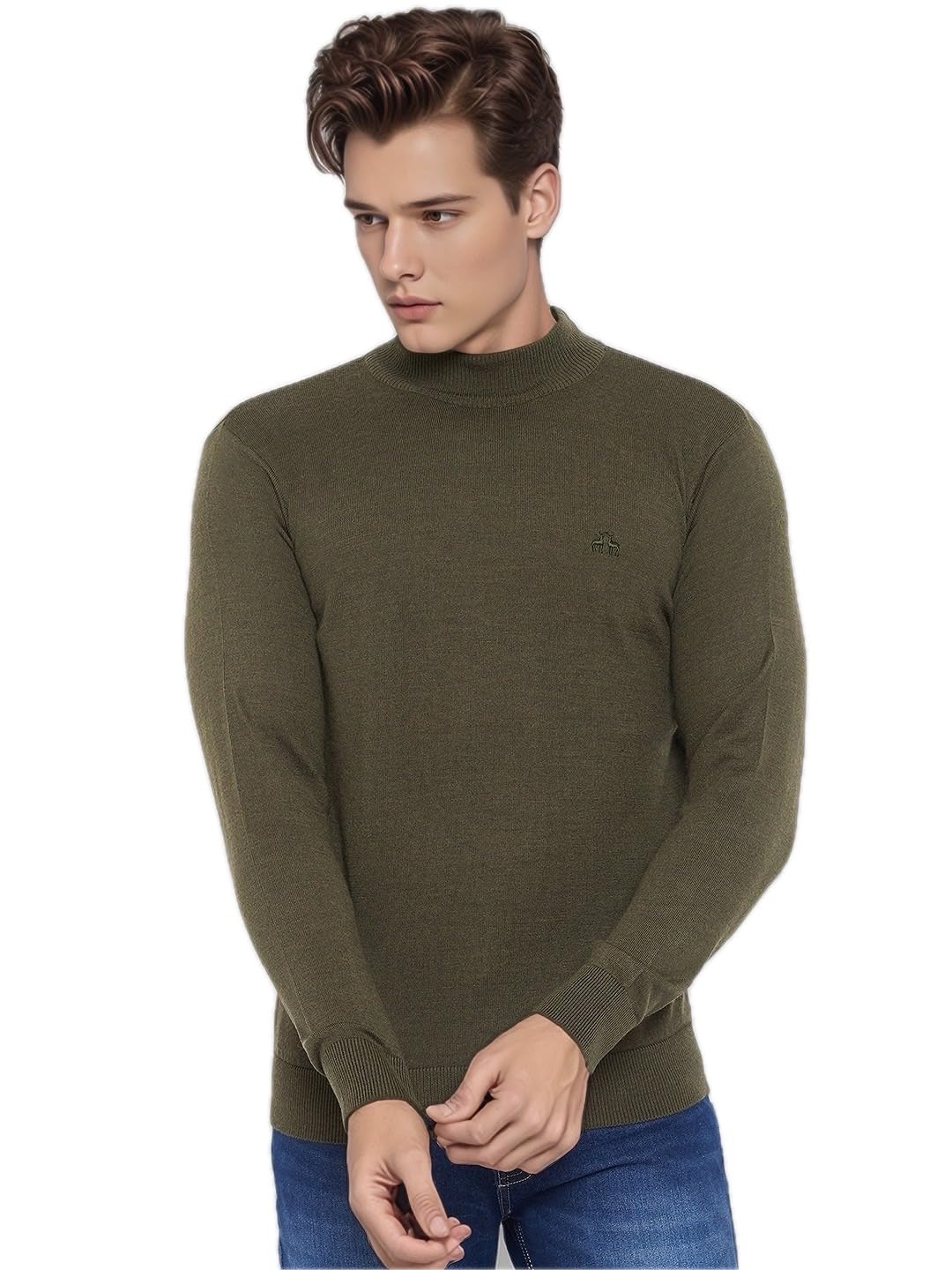 98 Degree North Men’s Merino Wool Blend Turtle Neck Pullover Sweater-M2541-BLACK-image-35