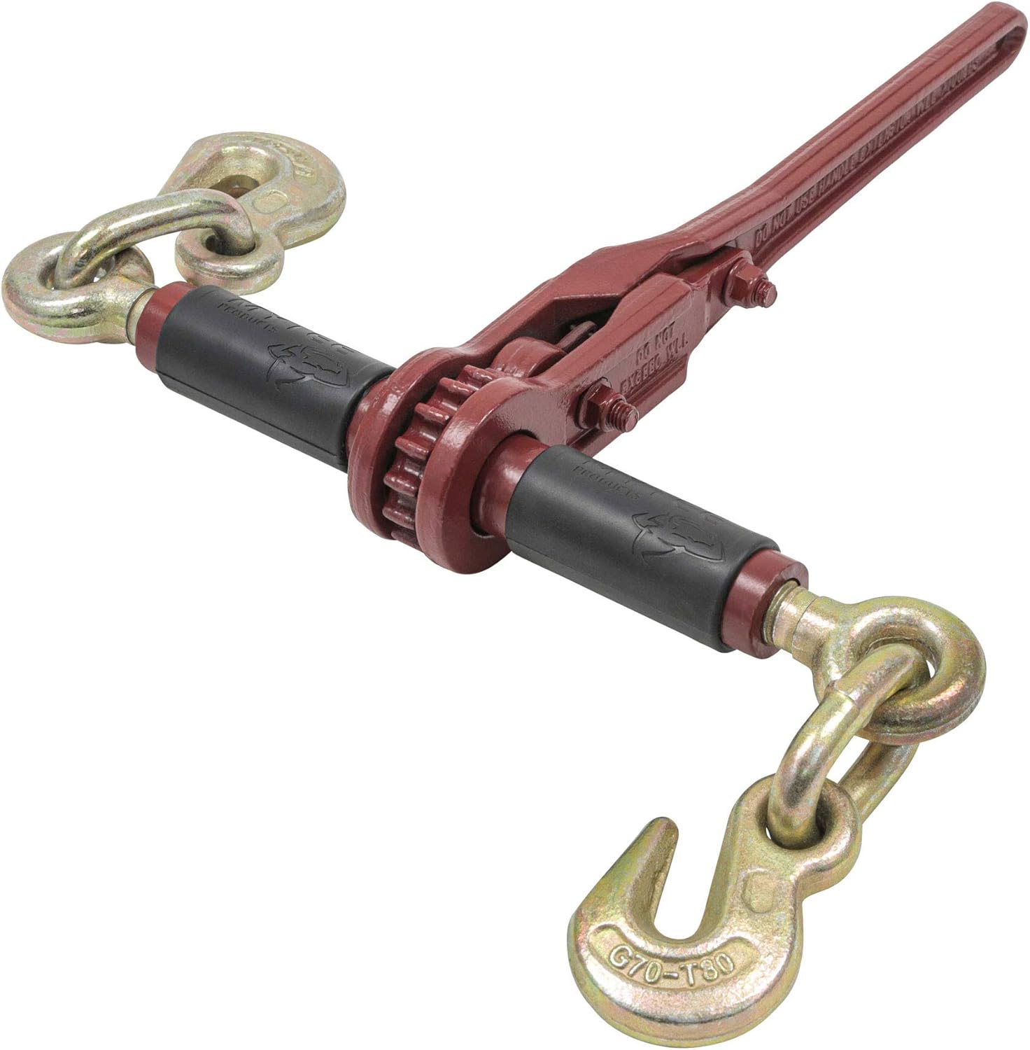 Exсluѕіvе Mytee Products (4 Pack) Chain Binder Ratchet Style 5/16-3/8 Gold Chromate Hooks 7,100# WLL w/EZ Grips on Barrel Buу 1 gеt 1 Mytee Products (4 Pack) Chain Binder Ratchet Style 5/16-3/8 Gold Chromate Hooks 7,100# WLL w/EZ Grips on Barrel