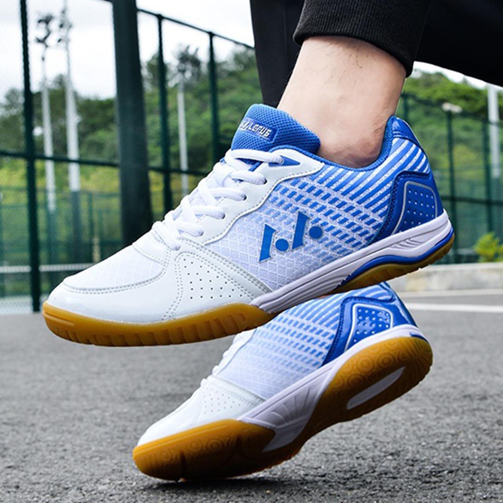 Zapatos de bádminton para hombres y mujeres, ligeros, antideslizantes, con absorción de golpes