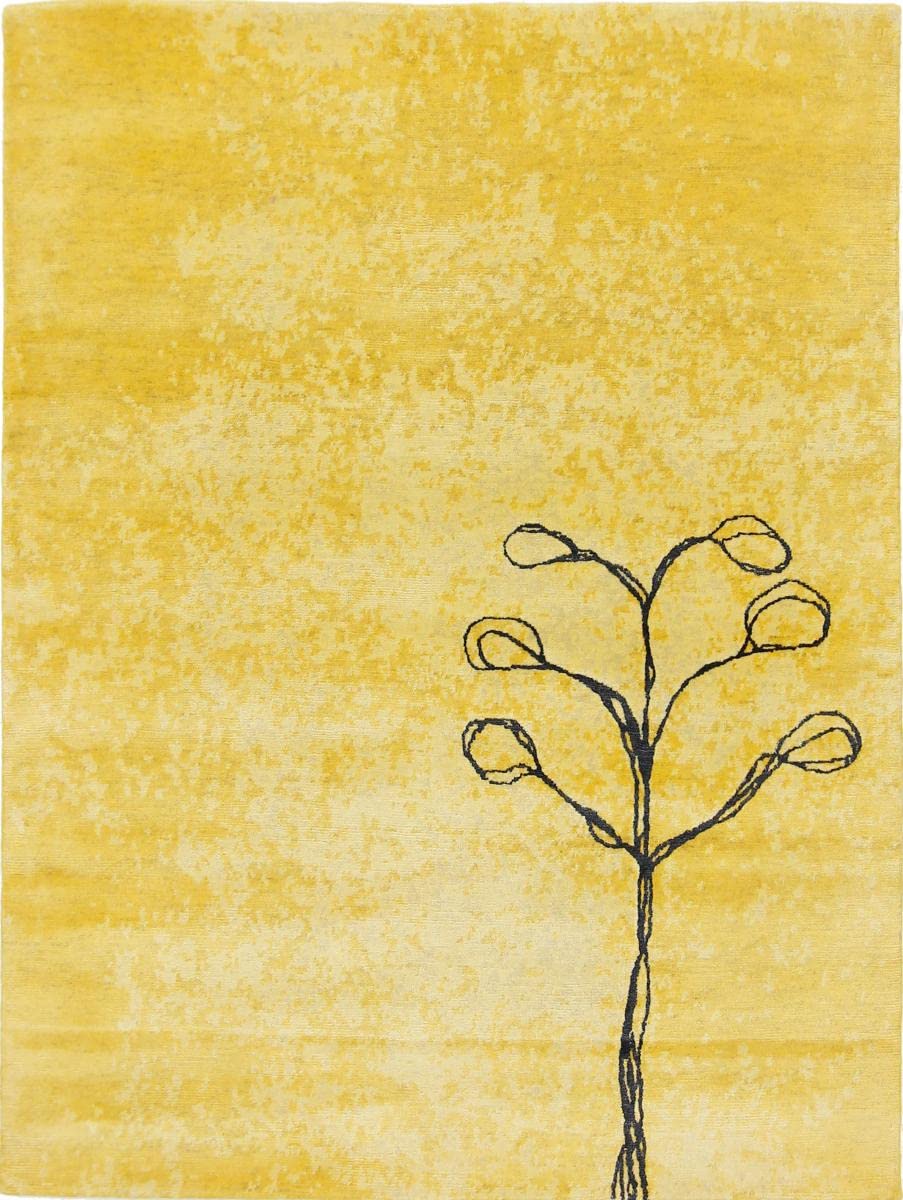 Sadraa 205 x 153 dywan orientalny, beżowy, ręcznie tkany indyjski design, nowoczesny dywan