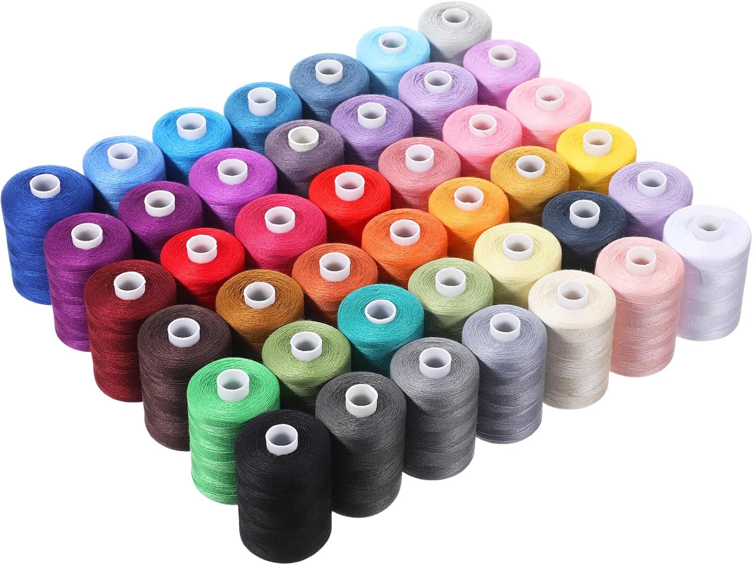 All Purpose Sewing Thread 42 Color Sewing Thread Assortment 1000 Yards per Spool Polyester Threads for Sewings Mini Threads Spool for Hand and Machine Sewings
