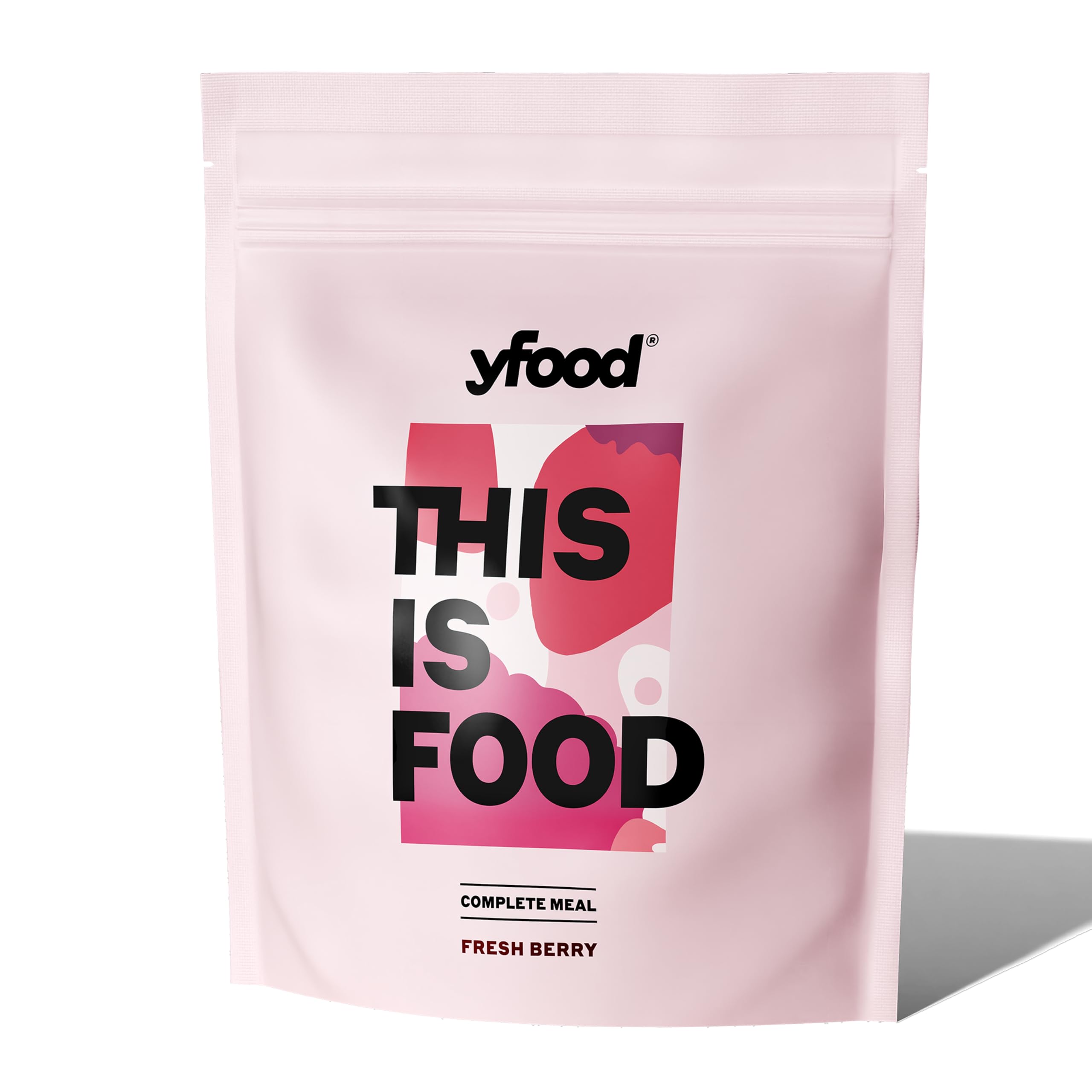 yfood Bebida Fresh Berry – 12 comidas de 400 kcal en polvo – 25 g de proteínas, vitaminas y minerales – Sabor: baya