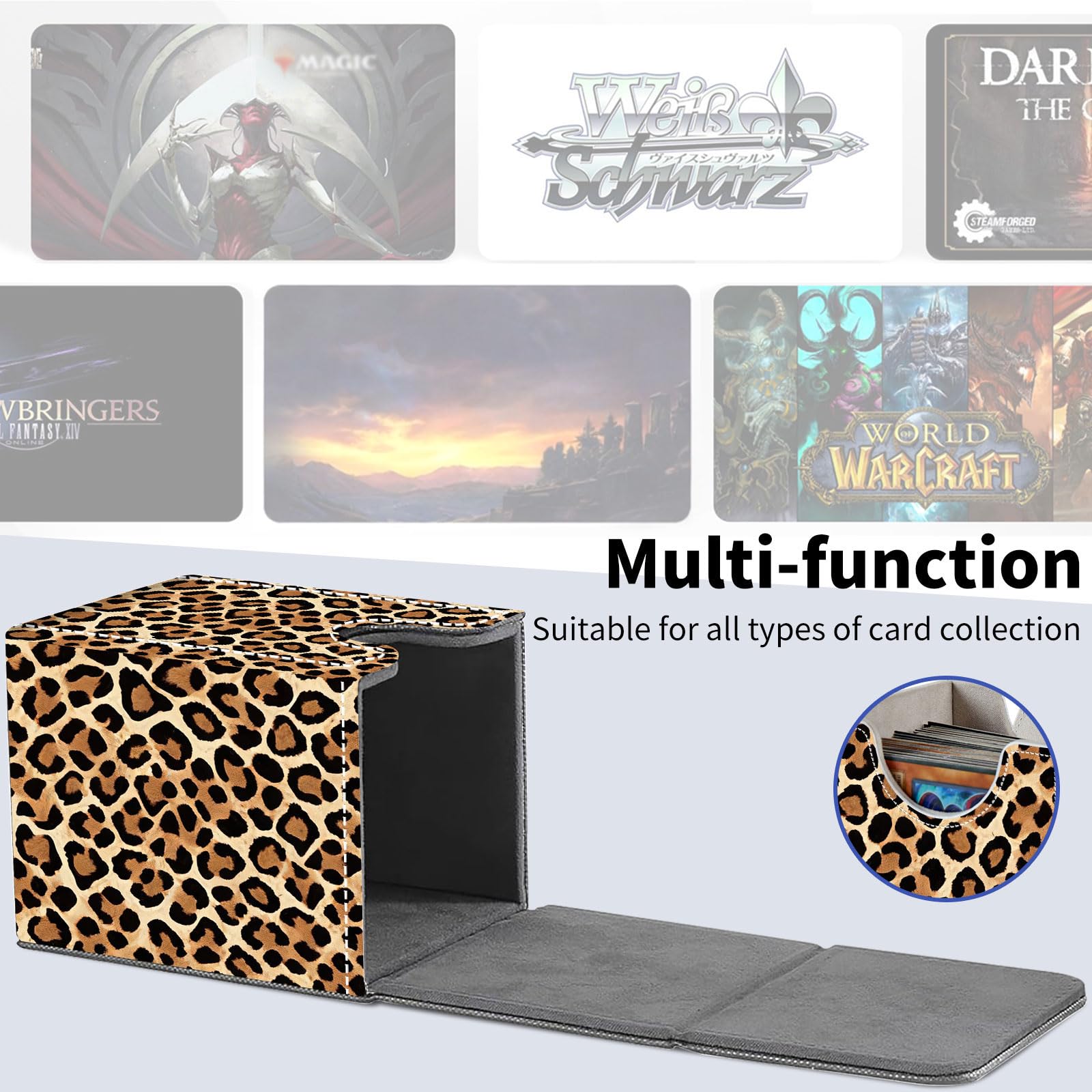 Amazon.com: Qindaiwen Card Deck Box for Trading Cards, MTG Deck