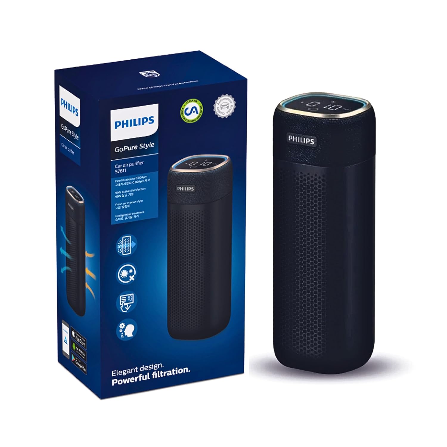 Philips GoPure Style GP7611 Car Air Purifier User Manual
