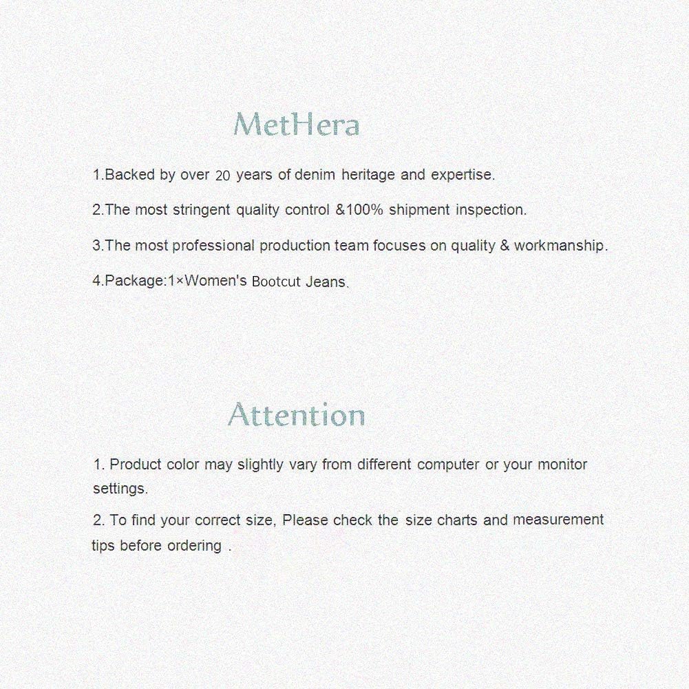 MetHera Women's Le Mel Classic Stretch Curvy Bootcut Jeans - Image 5