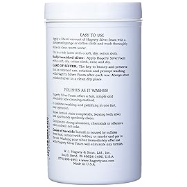 Hagerty Silver Foam: Mild Silver Polish, Gently Removes Tarnish from Sterling, Silver Plate, and Gold, 36-Ounce
