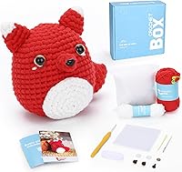 Vista 13 de Kit de ganchillo para principiantes: kit de ganchillo de vaca Highland, incluye hilo suave fácil de tejer, tutorial en video paso a paso, gancho