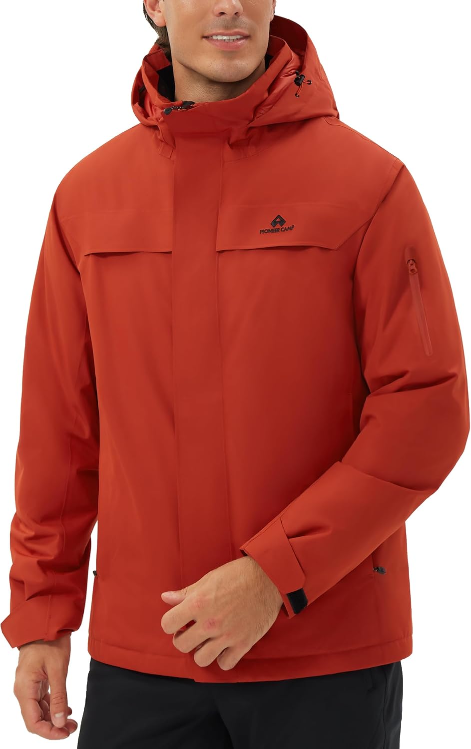 Pioneer Camp Men's Waterproof Ski Jacket Insulated Winter Snow Coat Warm Windproof Mountain Snowboard Hooded Raincoat Gear - Image 7