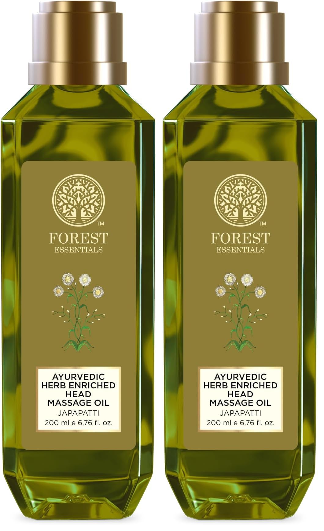 Forest Essentials Japapatti Head Massage Oil | Ayurvedic Hair Oil for Hair Growth & Dry Frizzy Hair | Ideal for Dry, Chemically Treated Hair (Pack of 2)-image-6
