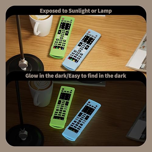 Miniatura 5 de Hi Color Funda de silicona para LG TV Remote AKB75095307 AKB75375604 AKB74915305 Funda protectora de silicona para LG Smart TV (verde brillante)