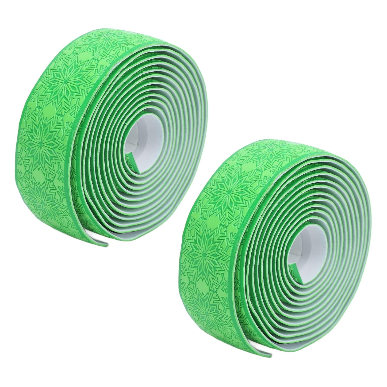 Silicone Handlebar Tape, Non-Slip Shock-Absorbent Grip for Road Bikes (Snowflake Green)