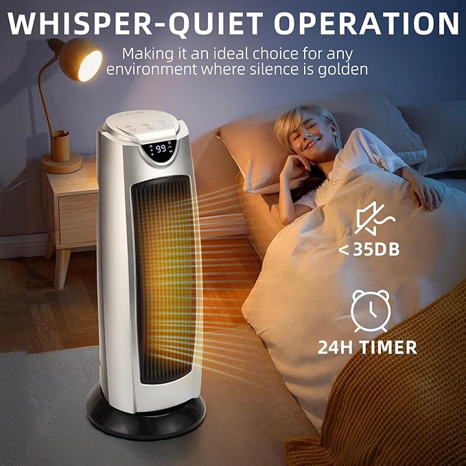 Calefactor Eléctrico Portátil Cerámico PTC 1500W miniatura 7