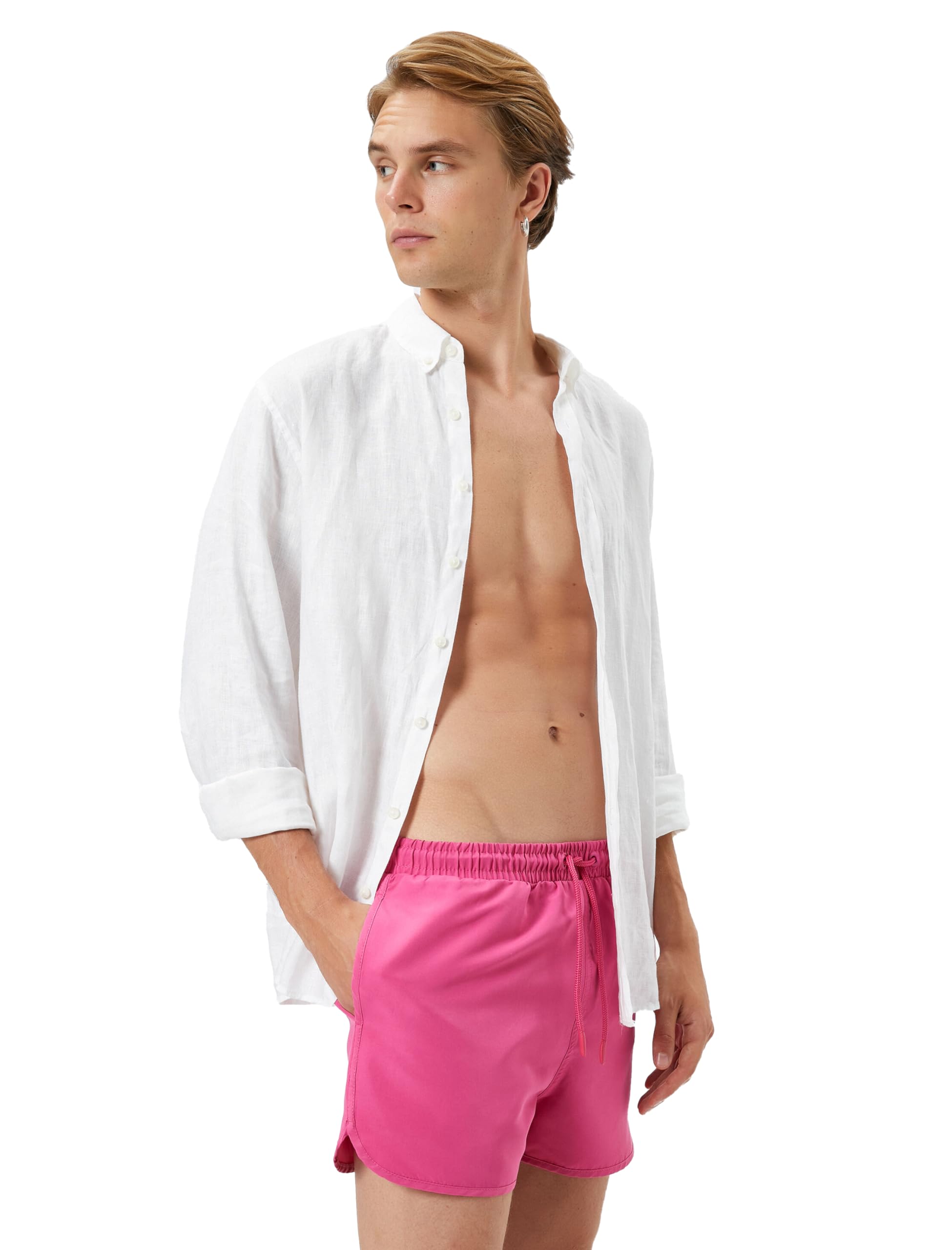 Swim Wear para Hombre de Natación Koton con Práctico Cordón de Bolsillo 6