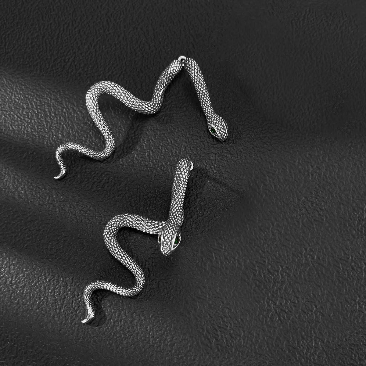 Snake Earrings for Women Black Snake Jewelry Halloween Accessories Gothic Goth Earrings Animal Serpent Drop Dangle Earrings Vintage Halloween Jewelry - Image 5
