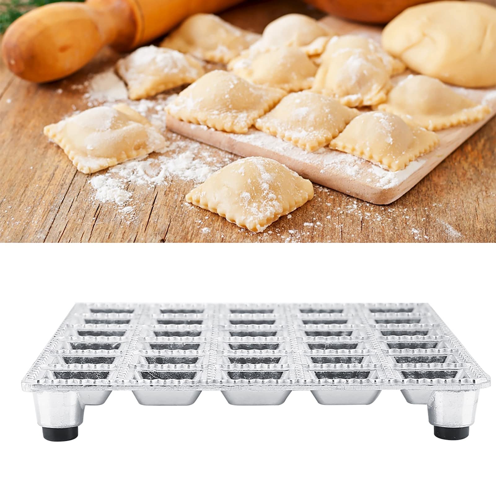 Stampo Per Gnocchi E Ravioli In Lega Di Alluminio – 19,6x16,5 Cm, Argento, Facile E Veloce Da Usare