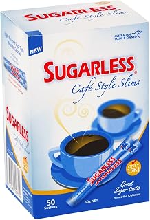 Sugarless Cafe Style Slims Sweetener 50 Pack