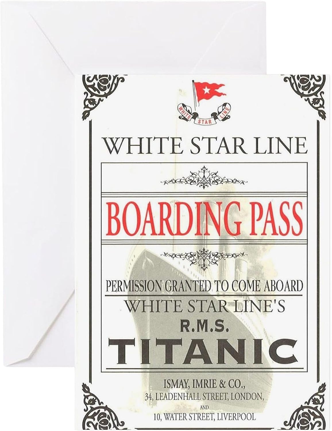 CafePress Titanic Greeting Cards Folded Greeting Cards (10-pack) Glossy