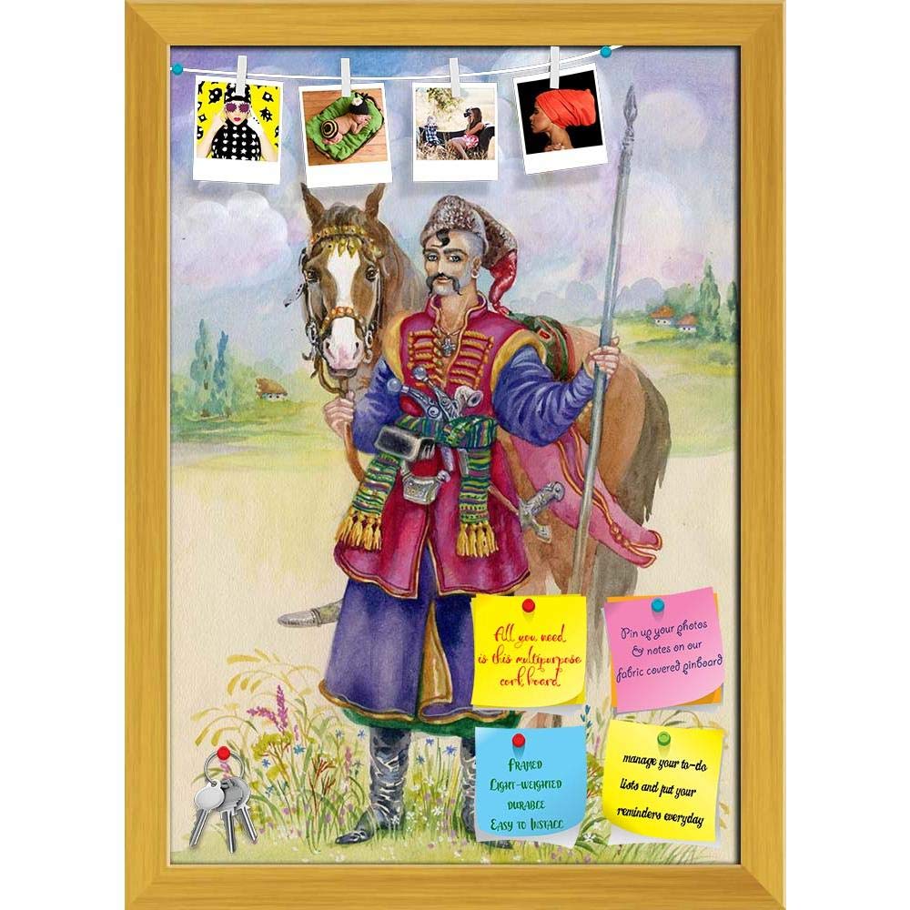 Buy ArtzFolio Ukrainian Cossack Horse Printed Bulletin Board Notice Pin