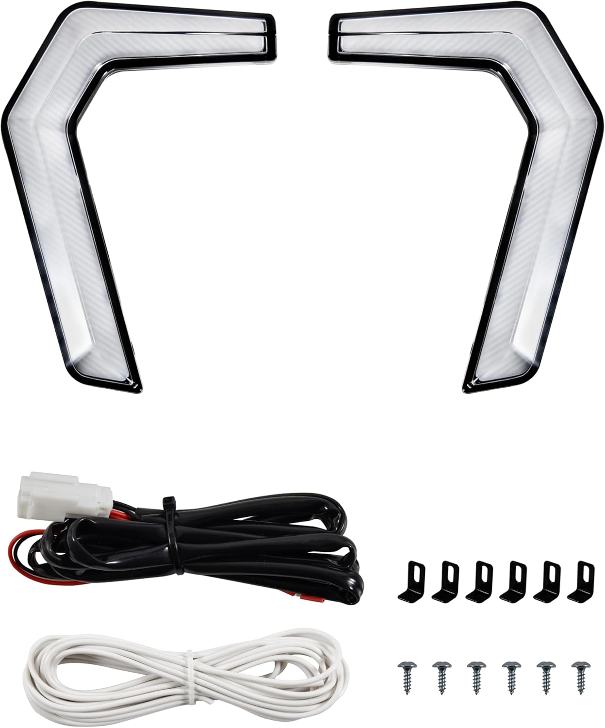 Turn Signal Grille Lights for Polaris General XP 1000, Accent Fang Lights Signature Lights Front Lamps Compatible with Polaris General 1000/4 1000/ XP/ XP4 1000 2016-2025 Accessories(2PCS)