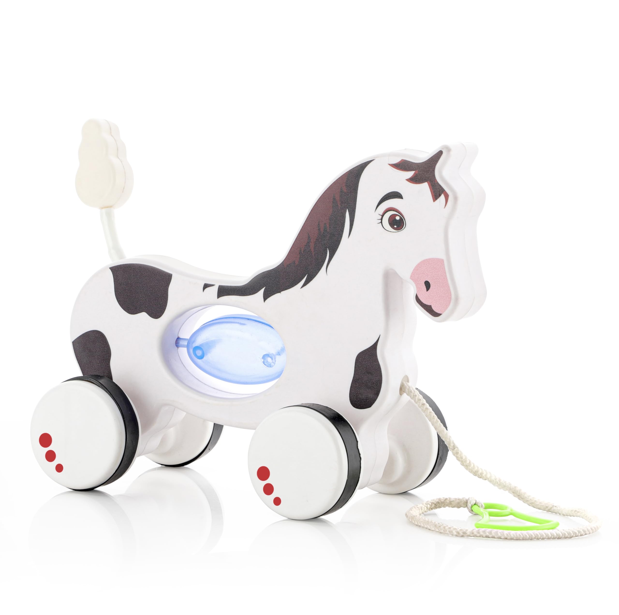 ZUDO Pull Along Toddler Toy, Pull Along Toy with Attractive Design, Developmental Toy for 1 Year Old Girl Boy (Horse) (B0CMDCZ9MY) Amazon Price History, Amazon Price Tracker