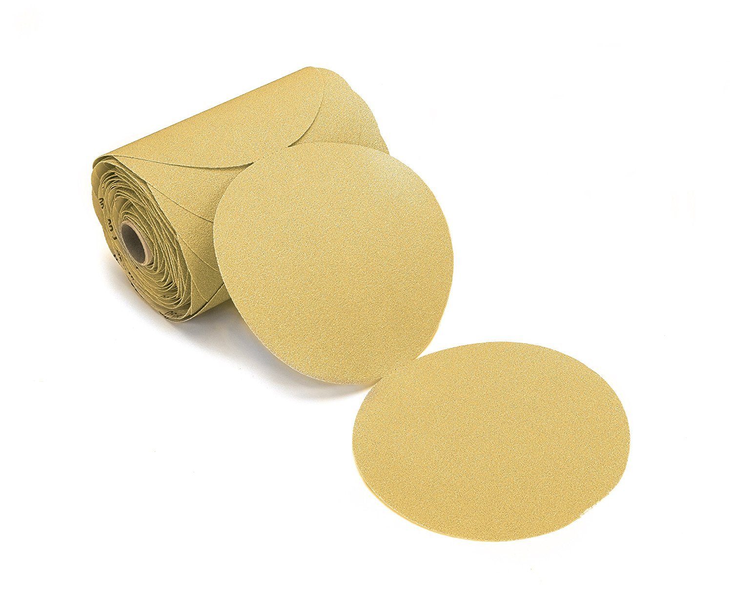 Mirka 23-342-150 Gold 6" Sticky Back PSA Sanding Discs 150 Grit, 100/Roll