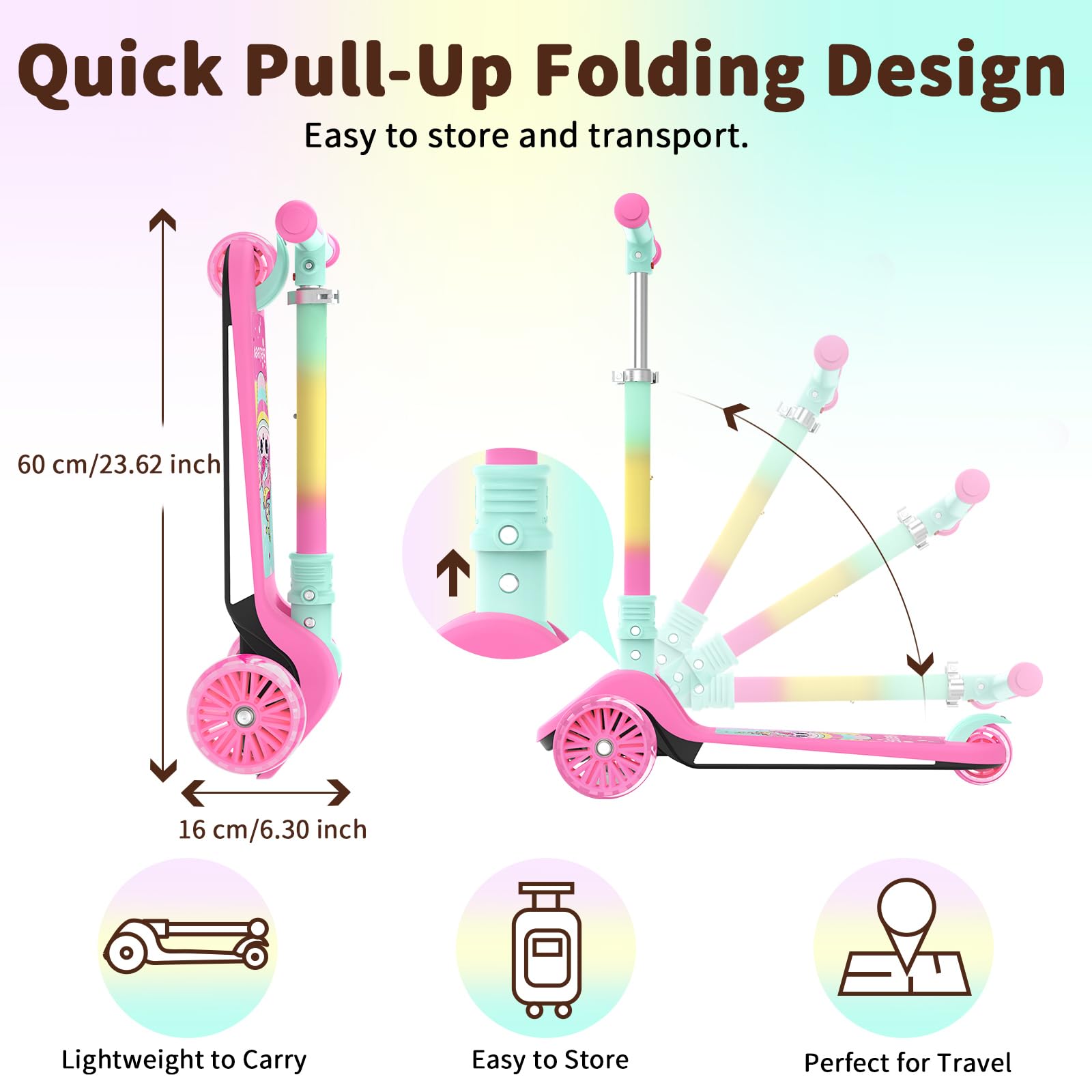 Micro Step Mini Inklapbaar LED Paars - Lazy Lama Kids Conceptstore Micro Step Mini Inklapbaar LED Paars - Lazy Lama Kids Conceptstore