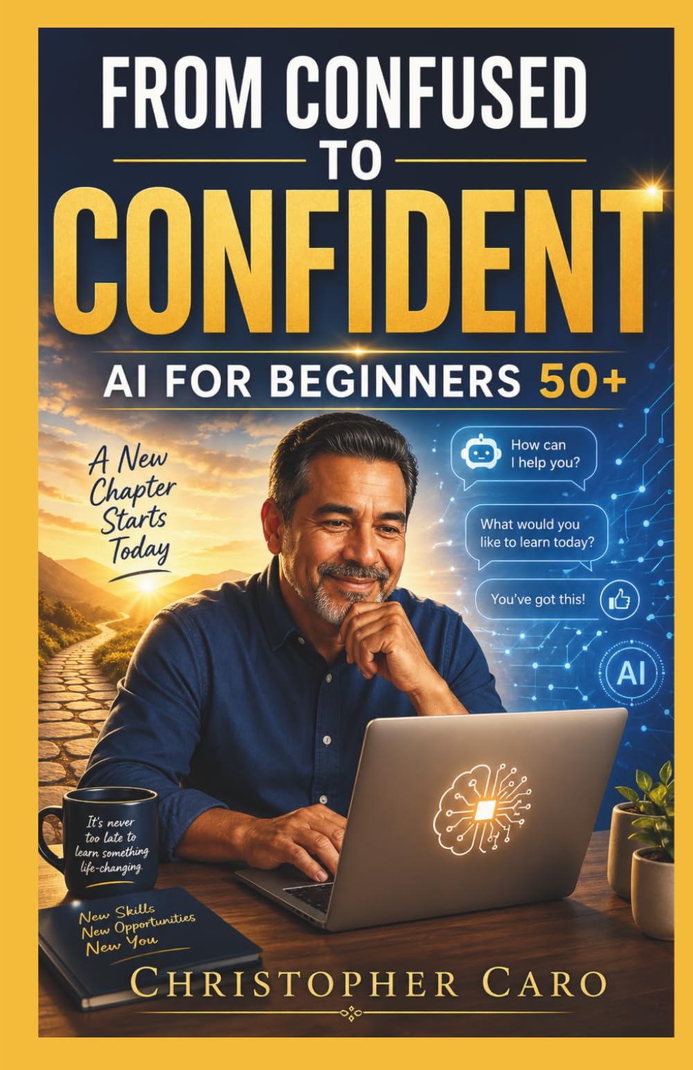 From Confused to Confident: AI for Beginners 50+: A Simple Step-by-Step Guide to Using Artificial Intelligence in Everyday Life — No Tech Skills Needed