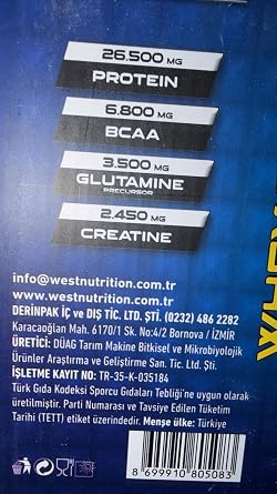 West Nutrition Whey Protein Powder 56 Serving Sachet 7 Mix Aroma