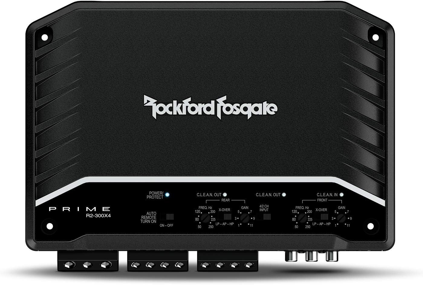 Prime R2-300X4 300-Watt 4-Channel Amplifier | Class-D, Extremely Efficient, Reduces Demand on the Vehicles Electrical System