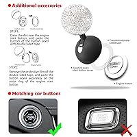 Vista 62 de Cinta Cubierta de botón de arranque para joystick de automóvil, accesorios de metal para arranque, cubierta de botón de arranque del motor