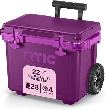 RTIC 22 QT Ultra-Light Wheeled Cooler with Handle