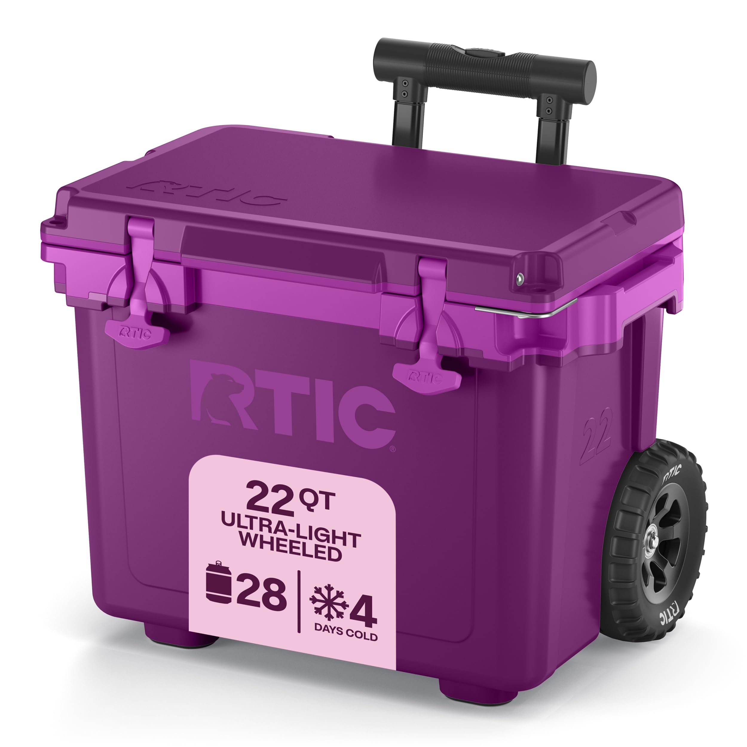 22 QT Ultra-Light Wheeled Cooler with Handle