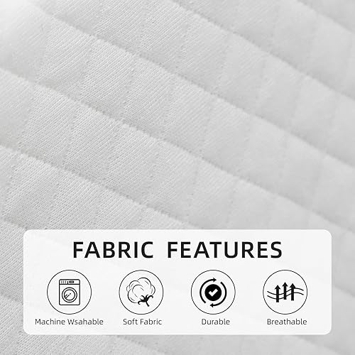 Miniatura 9 de IDKETSO Almohada de cuña de cama tamaño Queen para cabecero, almohada de cabecero, cuña de colchón, almohada de refuerzo para cerrar el espacio