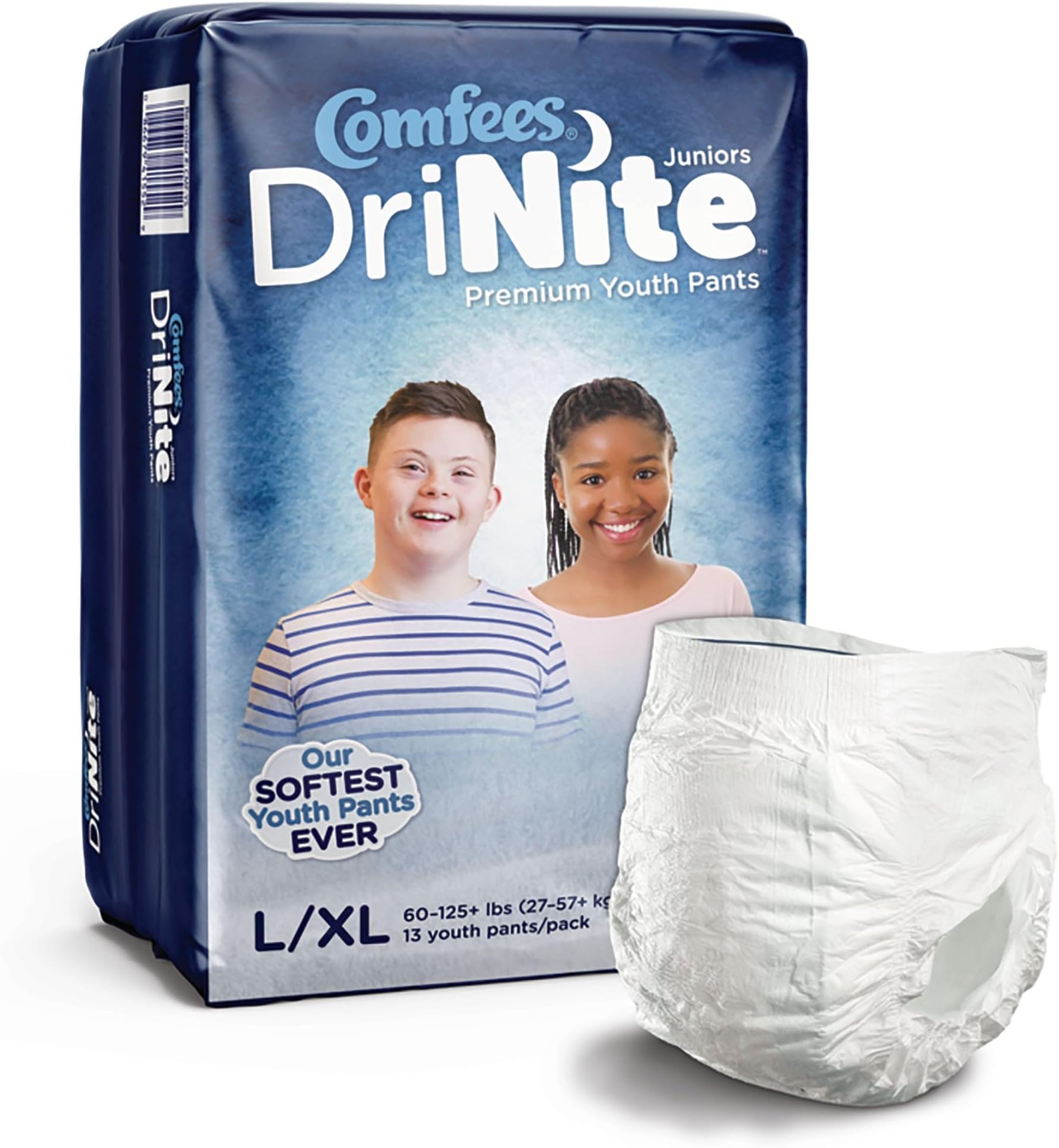 DriNite Juniors Youth Youth Absorbent Underwear Large/X-Large 60 to 125 lbs. CMF-YLXL, 13 Ct