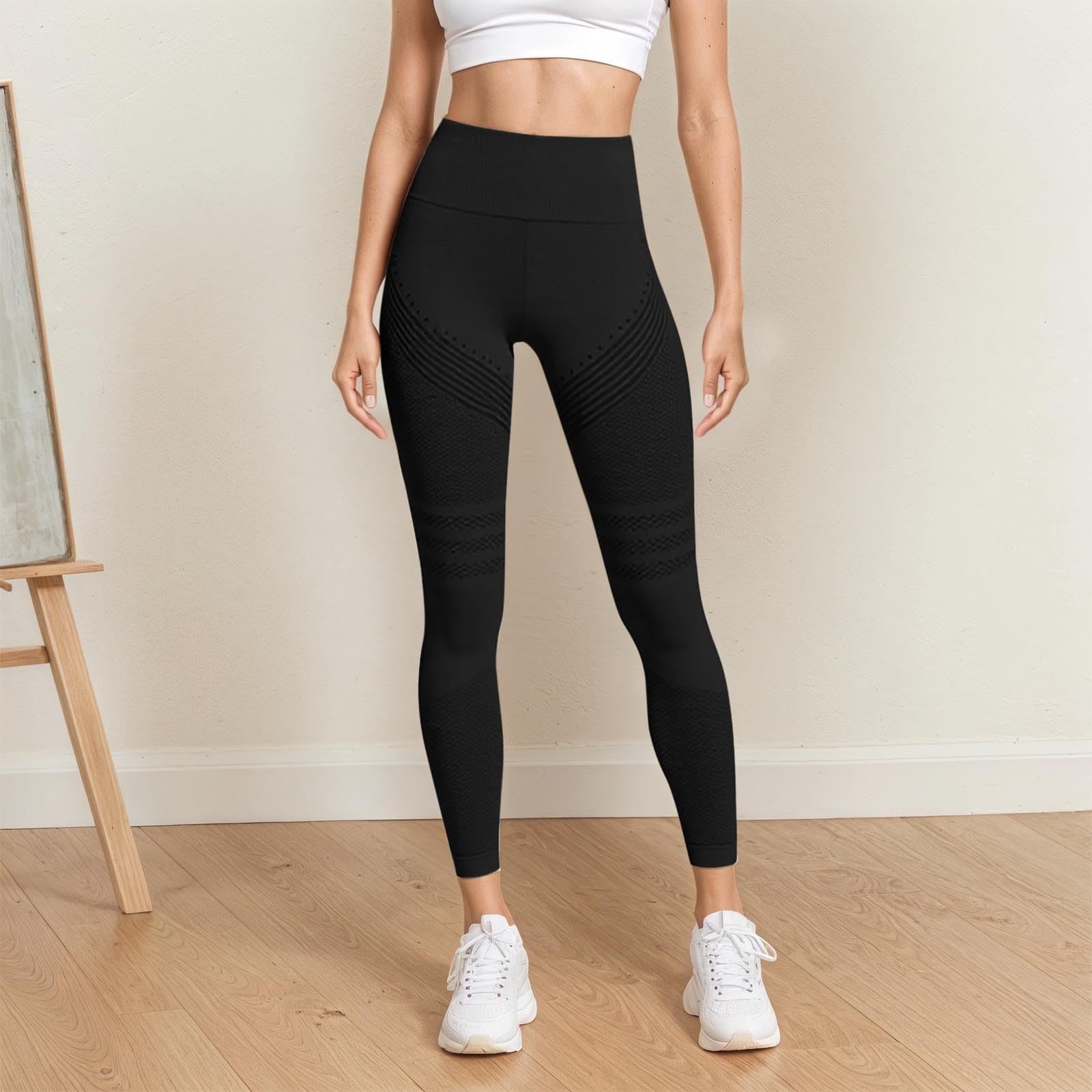 Dwevkeful Leggins Deportivos Mujer 3D Anticelulitico Viva Cuerpo Anticelulitis Leggins Mujer Push Up Celulitis Compresión 3D Leggings Mujer Yoga Leggings