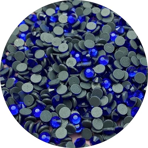 Hotfix - 5000 diamantes de imitación termoadhesivos SS10 de 0.110 in con parte trasera plana, diamantes de imitación redondos de cristal para