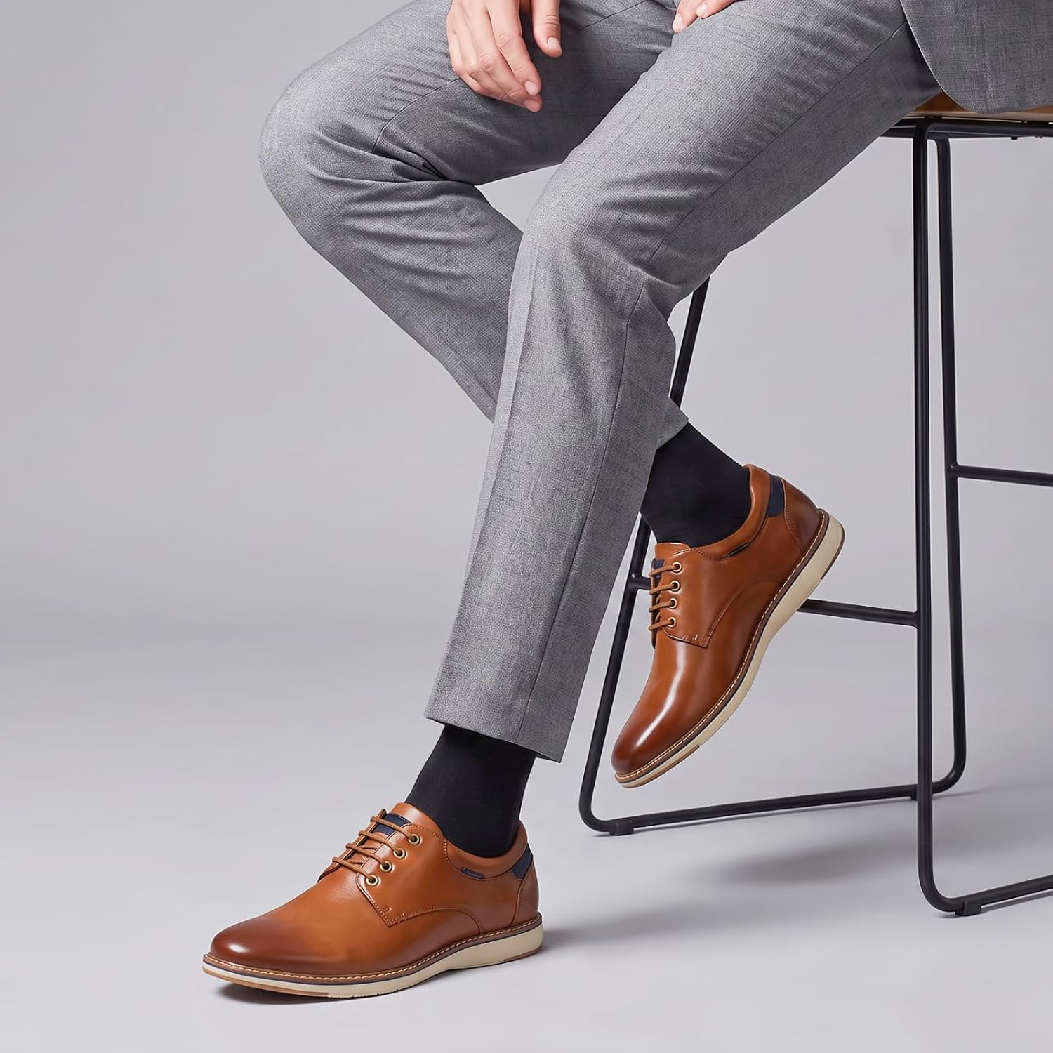 HEEZ Men's Dress Shoes Casual Dress Sneakers Oxford Shoes for Men