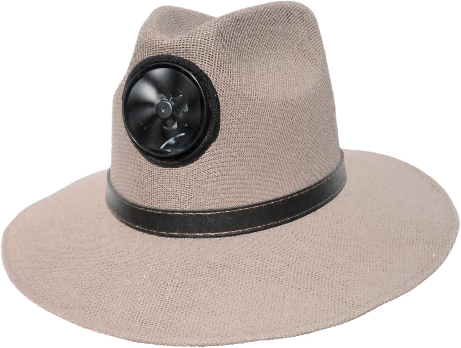 KOOL BREEZE SOLAR HAT for Men - Straw Hat Men's Panama with Band - Sun Hat with Solar Panel and Built-in Fan