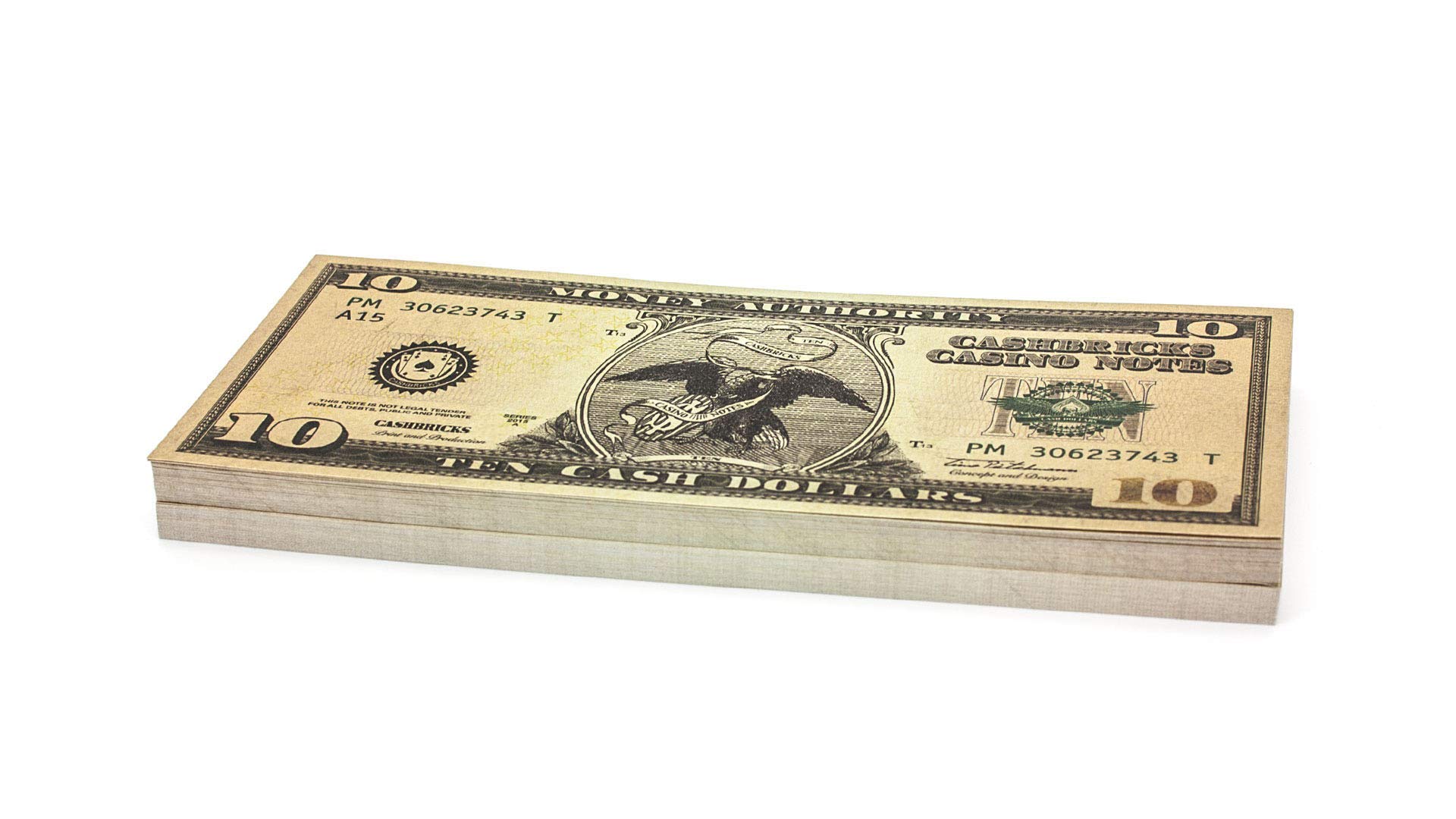 bricks� 100 x $10 DOLLAR play banknotes
