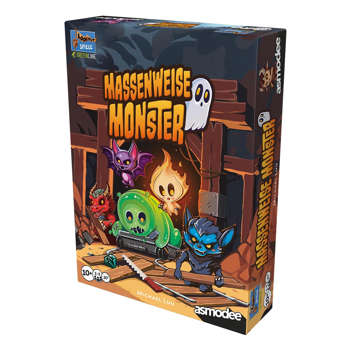 Asmodee, Monster de Version Fast Family Game per 2-5 giocatori dai 10 anni in su 20 minuti per partita