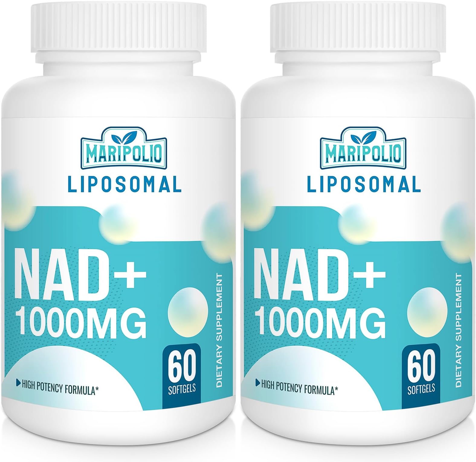 Liposomal NAD+ 1000 MG — Supplement — Supports Energy and Metabolism — Promotes Healthy Aging — Enhances Brain Function — 120 Day Supply