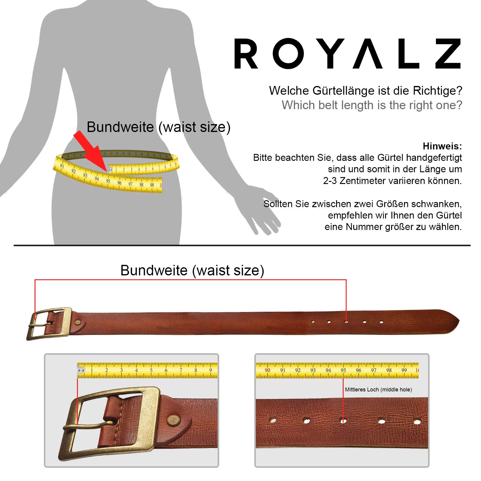ROYALZ Pasek skórzany w stylu vintage, damski do dżinsów, garnituru, spodni damskich, 4 mm, gruby, skóra pełna, 38 mm, pasek damski