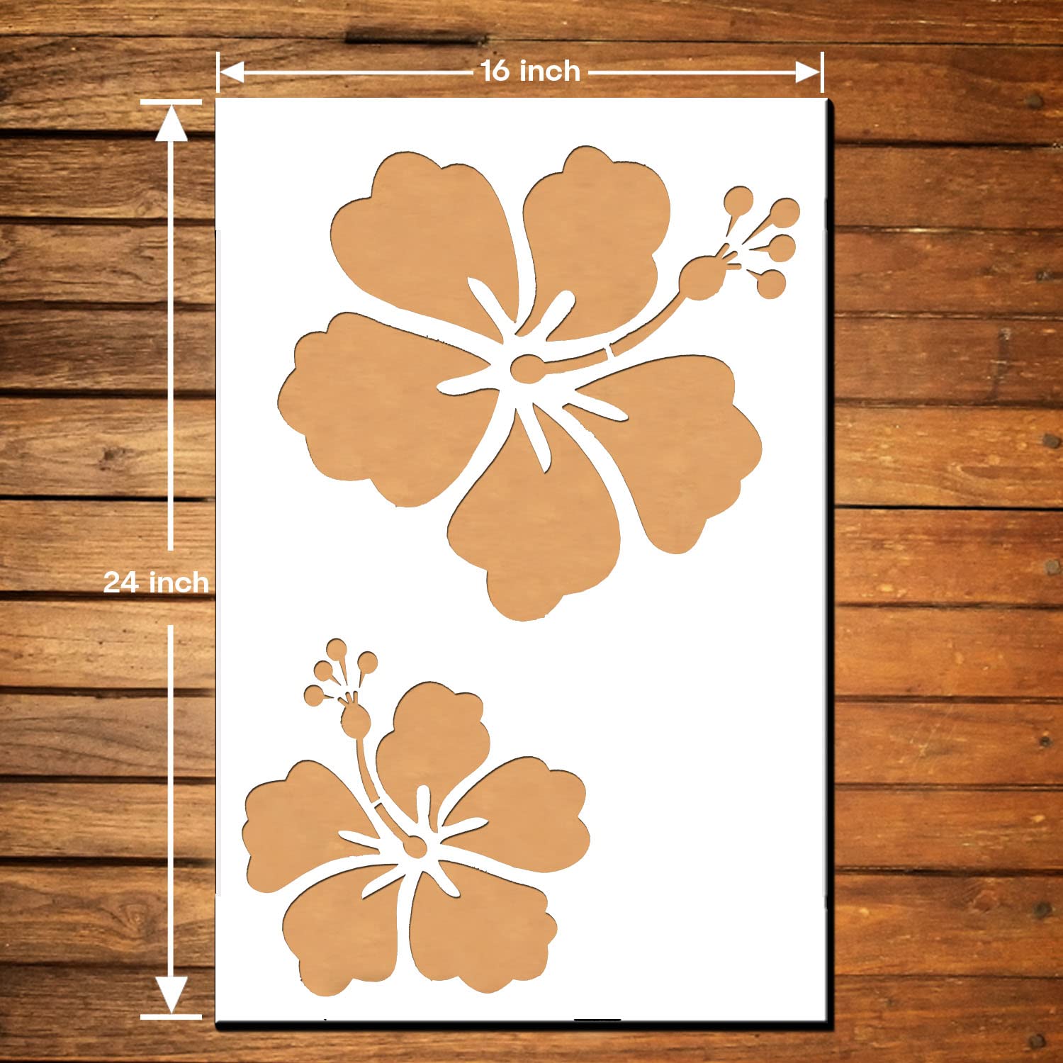 ARandNJ Combo Stencil for Wall Painting (Size:-16X24 Inch) Theme:-" Twin Hibiscus " DIY Reusable Painting Design Suitable for Bedroom,Living Room (Pack of 2) (B0B4G2TV3C) Amazon Price History, Amazon Price Tracker