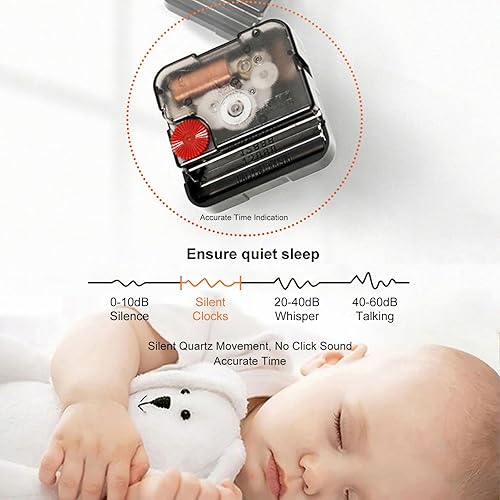 Miniatura 2 de homary Relojes modernos de 16.5 pulgadas para sala de estar, relojes de pared dorados decorativos, reloj de pared grande redondo 3D, reloj de pared