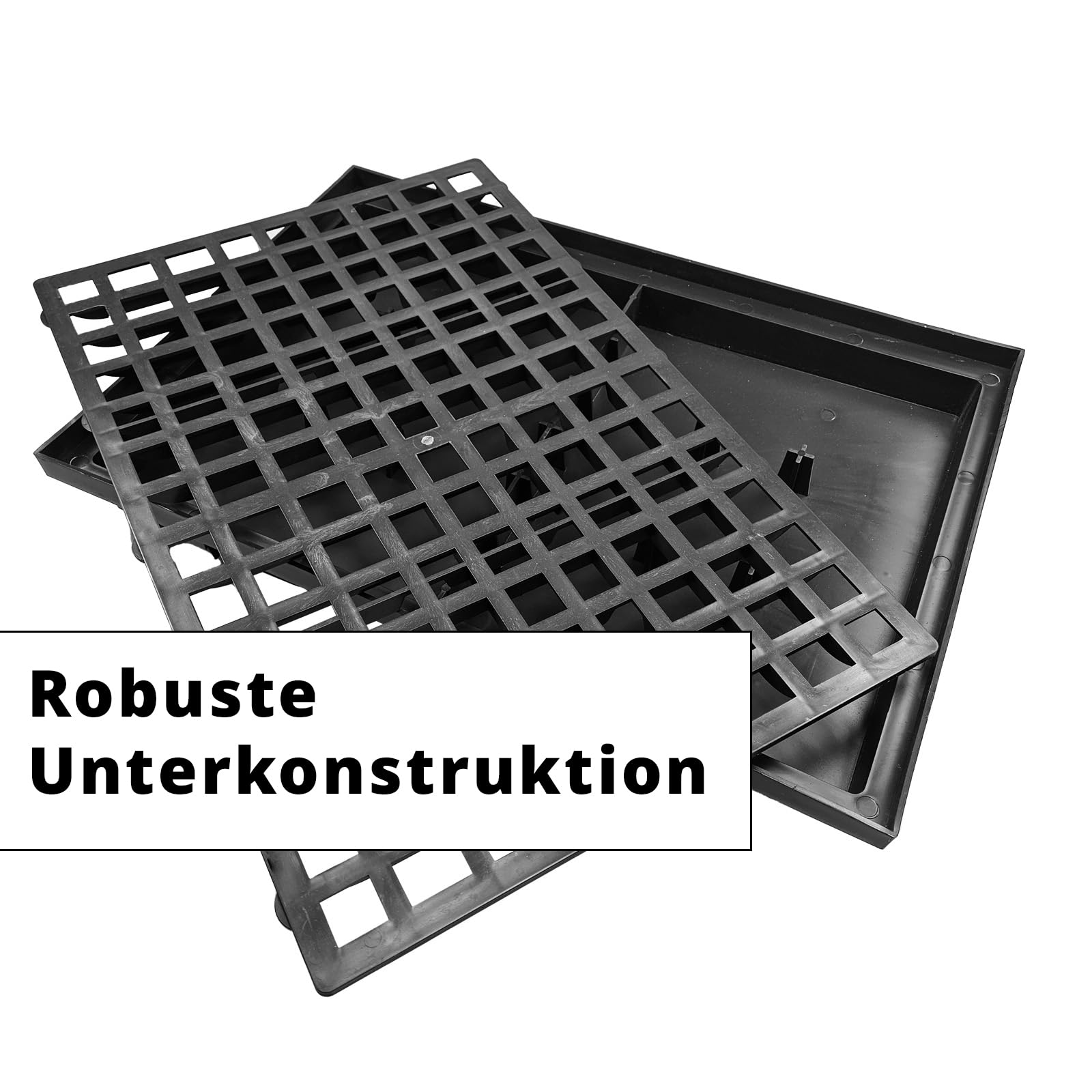 Schuhabstreifer 40 x 60 cm mit Bodenwanne + Gummigitter Fußabtreter Fußmatte