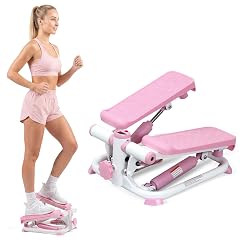 Sunny Health Fitness Mini Steppers for Exercise at Home Stair Step Workout Machine Full Body Cardio Equipment with