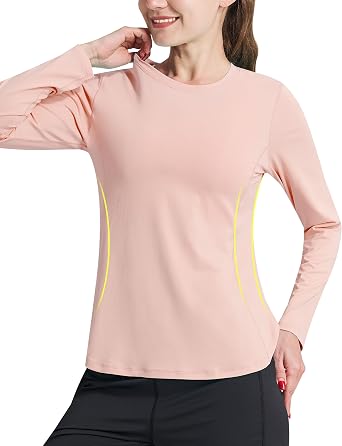 Women's Sun Shirt UPF 50+ UV Protection Long Sleeve Workout Tops Quick Dry SPF Rash Guard for Swim Hiking