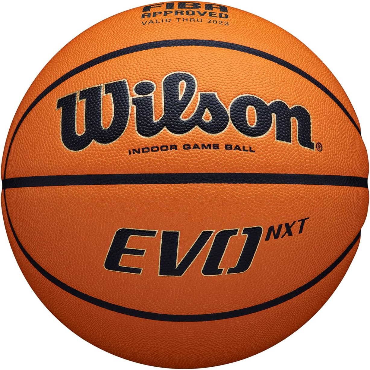 Wilson Basketball EVO NXT FIBA GAME BALL, Blended Leather, Indoor