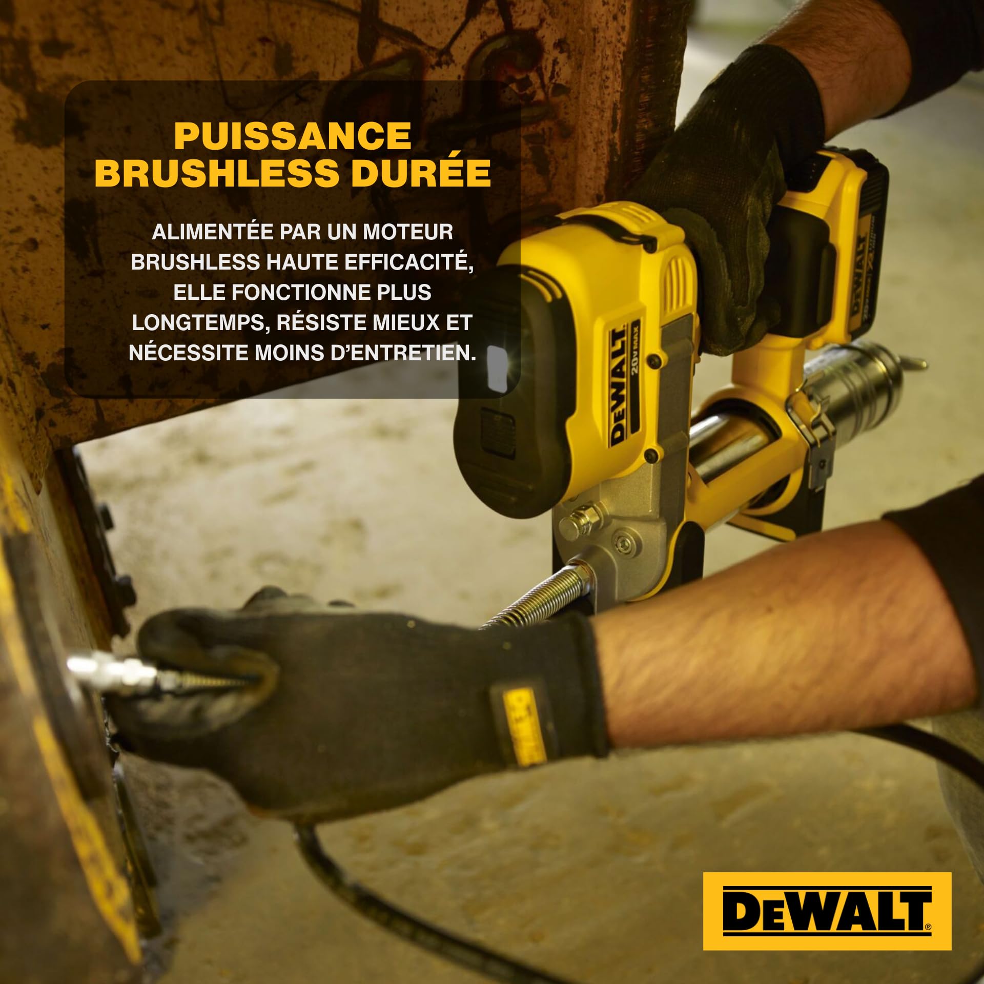 DEWALT - Pompe A Graisse Electrique Sur Batterie XR 18V 4Ah Li-Ion - DCGG571M1-QW - Sans Fil - Pompe Graisse Avec Batterie Incluse - Avec Chargeur Multi-voltage, Une Bandoulière Et Coffret TSTAK