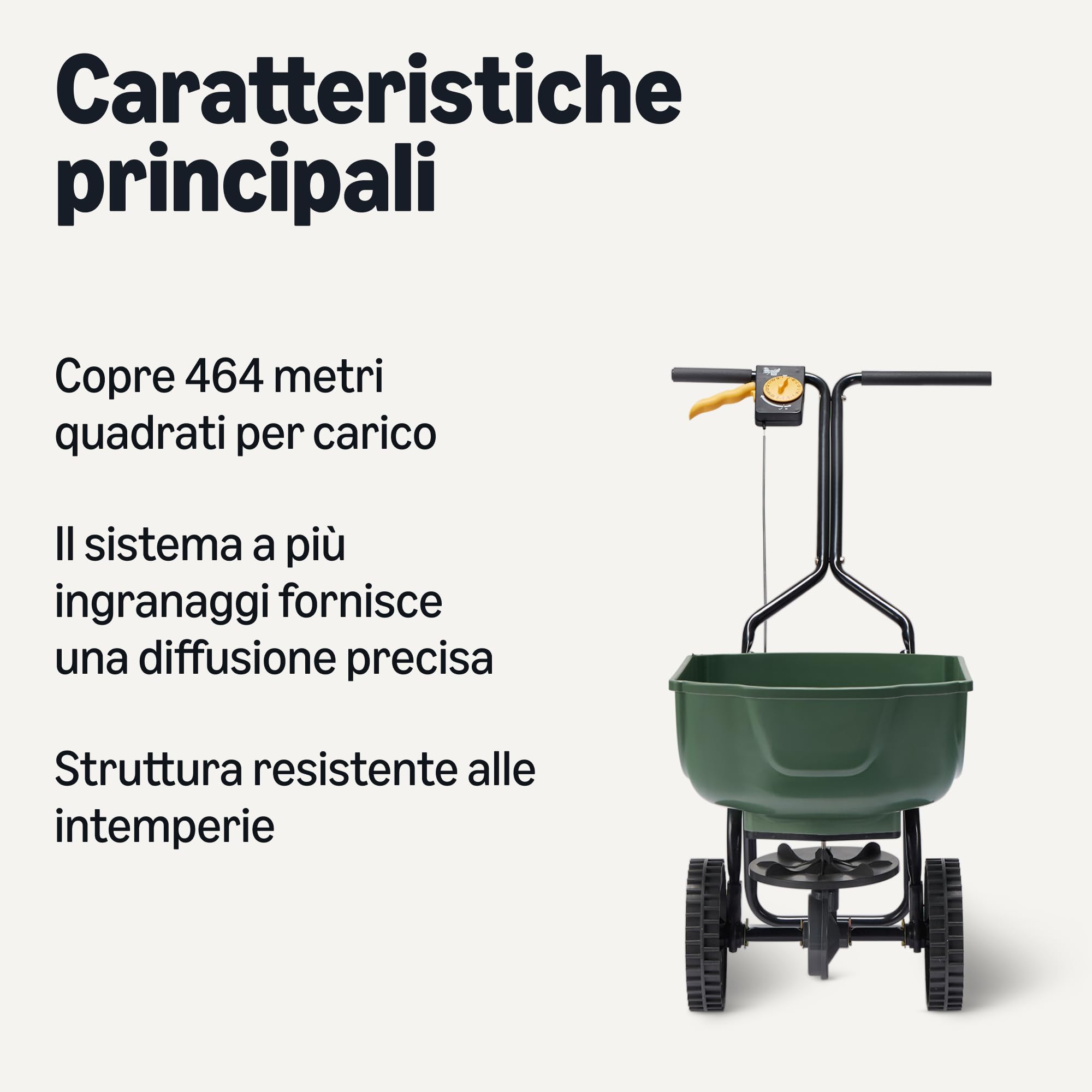Amazon Basics Spandiconcime per Prato, Confezione da 1